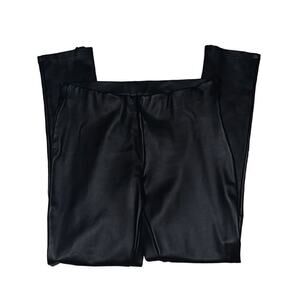 ‎VERSONA black leather like pants S